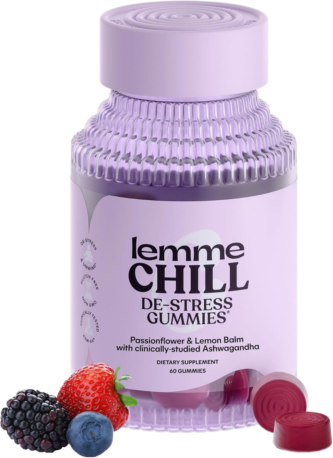 Lemme Chill Stress Relief Gummies with KSM-66 Ashwagandha