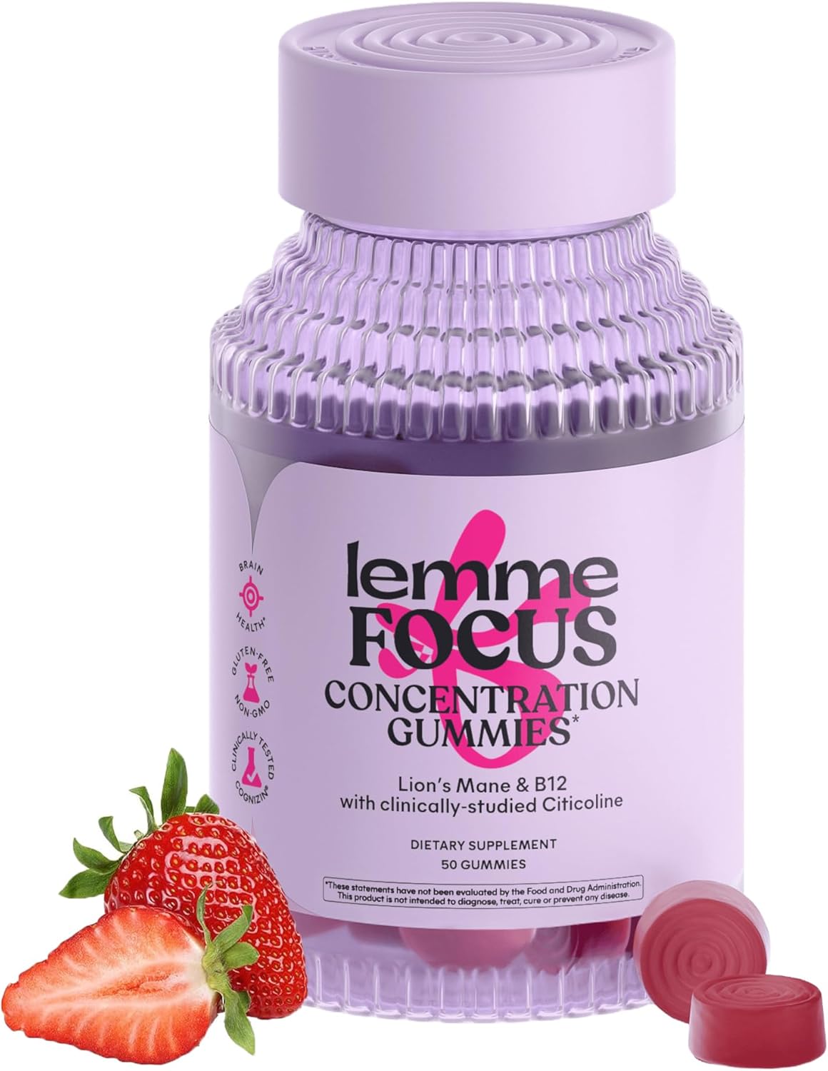 Lemme Focus Brain Health Gummies with Citicoline & Lion's