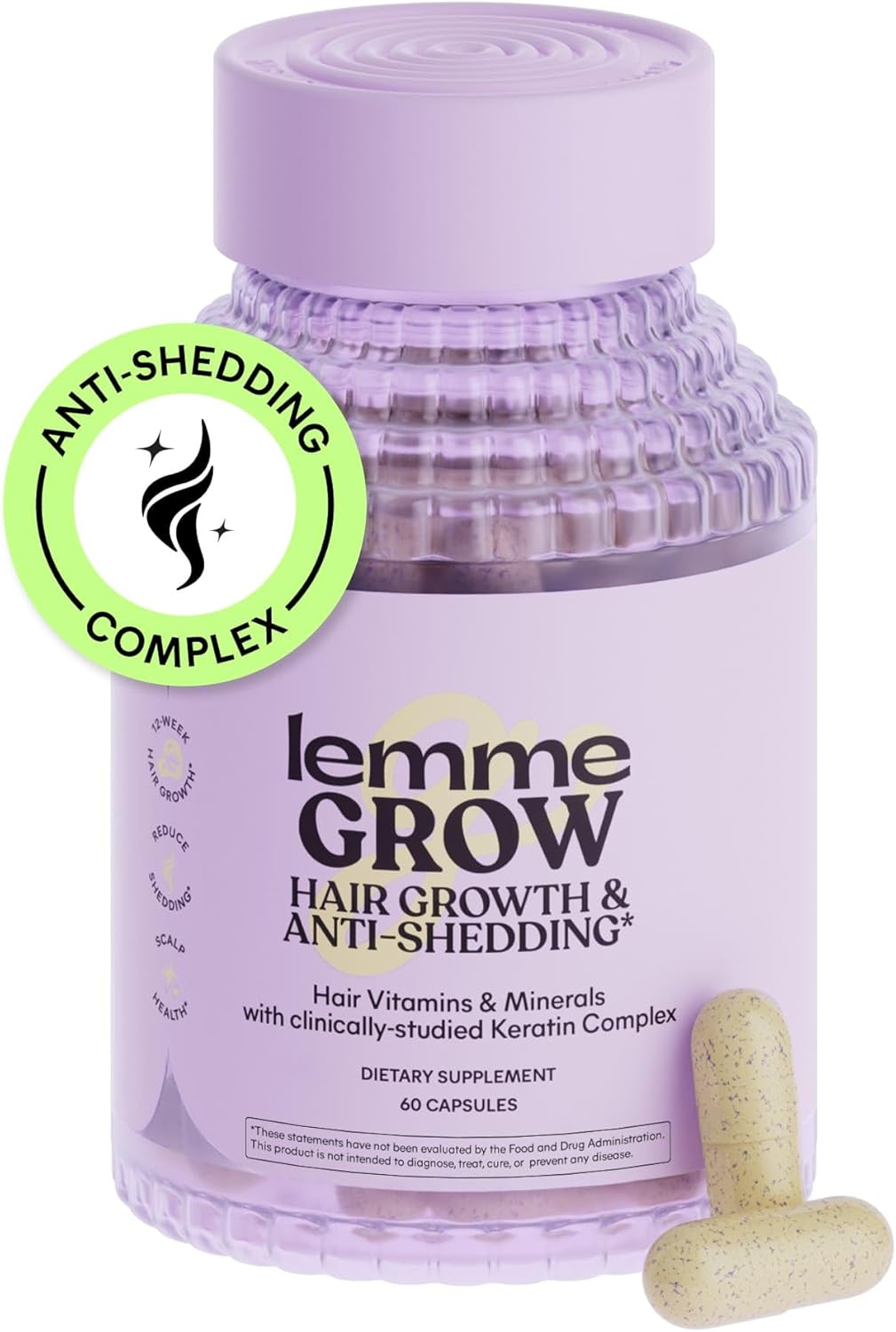 Lemme Grow Hair Growth Supplement for Women with Keratin